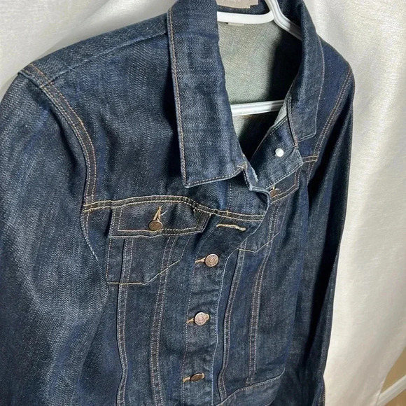 NWOT J. Crew Cropped blue denim jean jacket ,festival western,country, - Picture 4 of 13